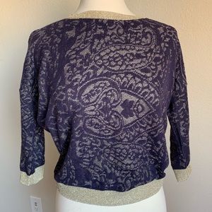 Frenchi Navy and Gold sweater